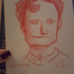 We were watching Conan one night and I couldn't get over how square his head is, I had to draw it We were watching Conan one night and I couldn't get over how square his head is, I had to draw it