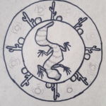 Sketch for the gila monster sticker I made honoring the Sonoran Desert Sketch for the gila monster sticker I made honoring the Sonoran Desert