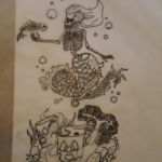 The finished linework for the Toxic Reef illustraion The finished linework for the Toxic Reef illustraion