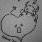 1 of many sketches I did for potential valentines :) 1 of many sketches I did for potential valentines :)