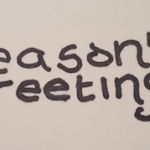 The text used for the front of the Christmas cards, with one of the flair types added The text used for the front of the Christmas cards, with one of the flair types added