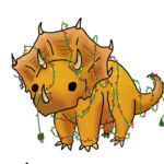 Xmas 2017 Triceratops Card Xmas 2017 Triceratops Card